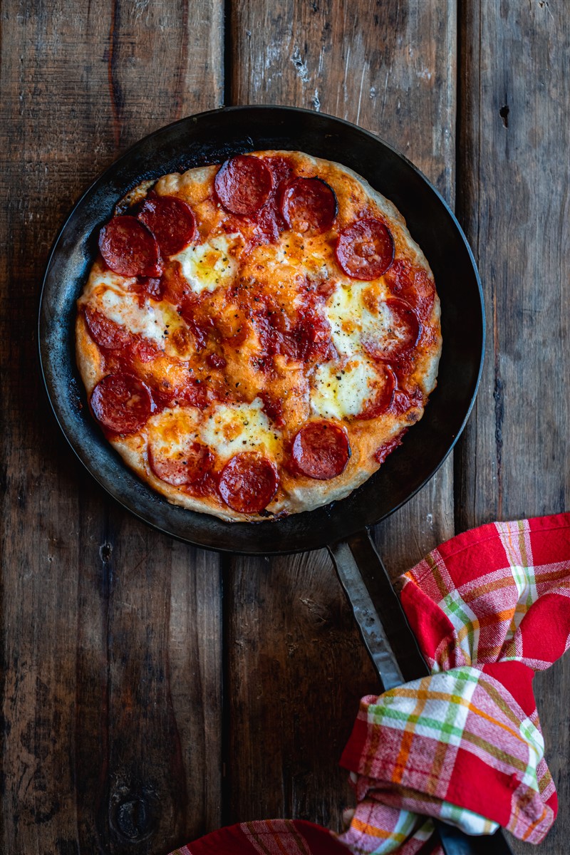 Cuisson d'une pizza surgelée