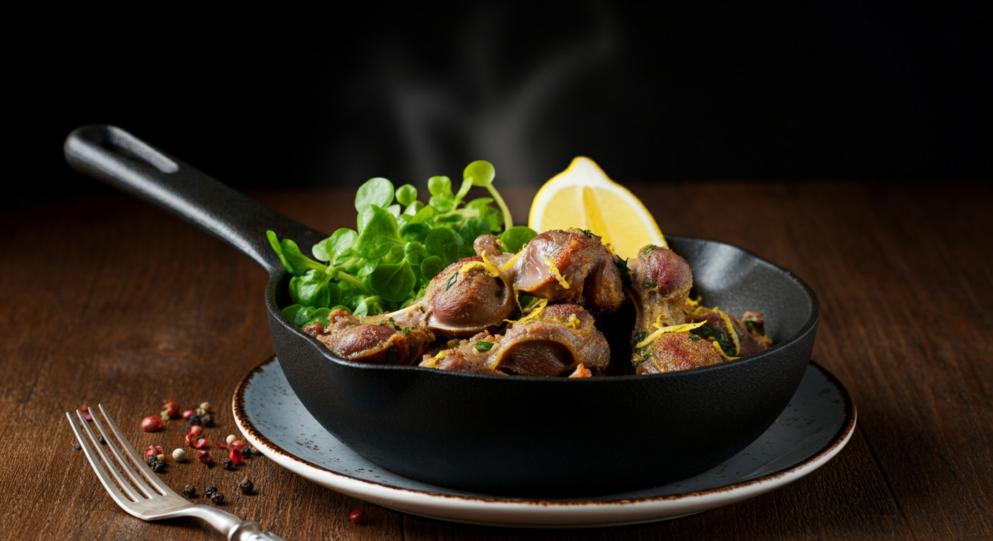 Découvrez le temps de cuisson des gésiers à la poêle pour une recette