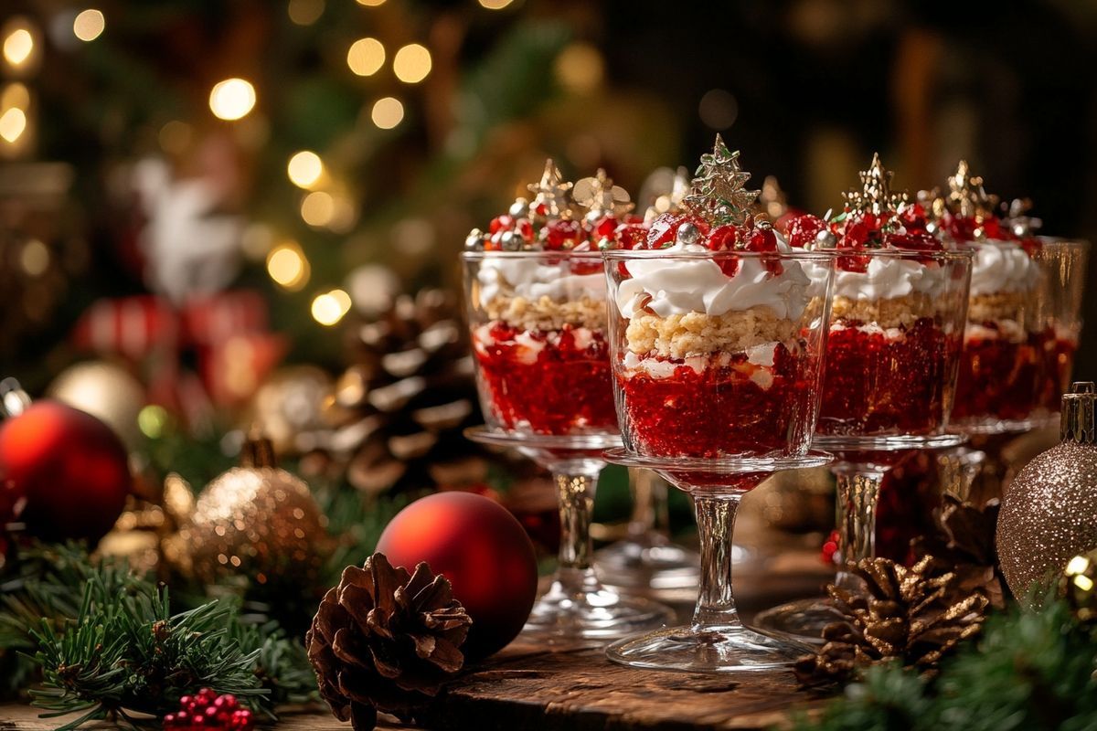 Découvrez des recettes raffinées de verrines de Noël à préparer la veille