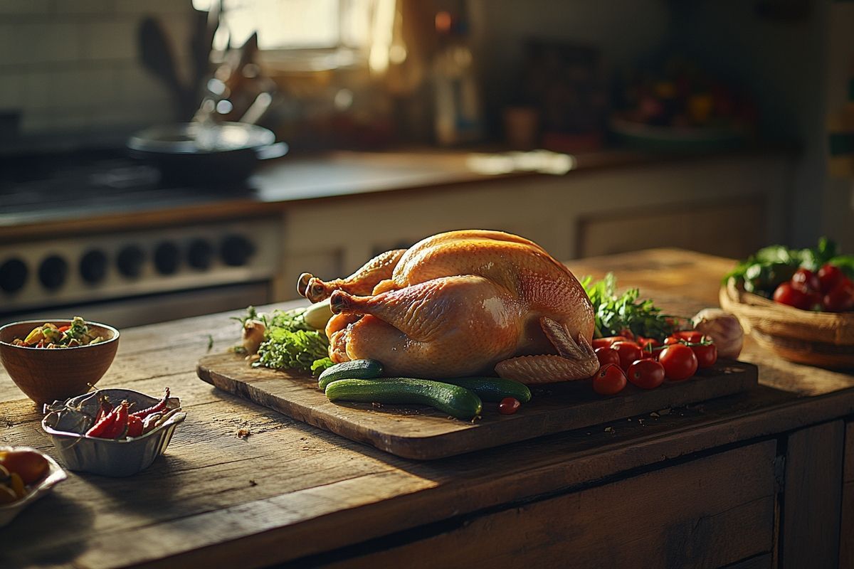 L'odeur du poulet crue révélatrice de sa fraîcheur