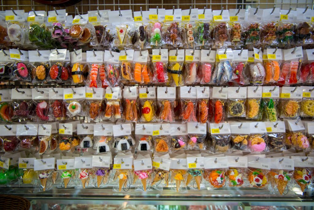 Tokyo Shitamachi Wax Food Sample Keychain