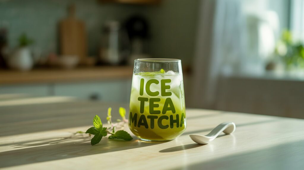 ice tea matcha