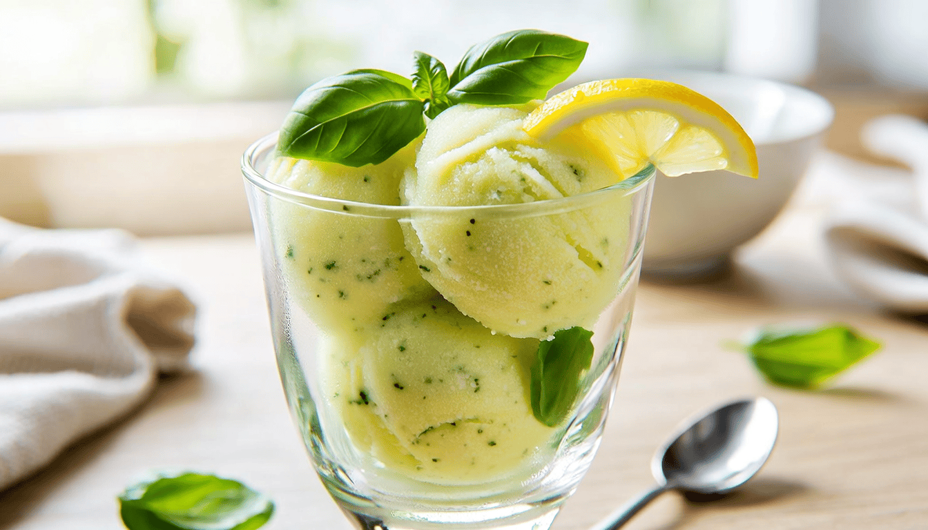 sorbet citron basilic