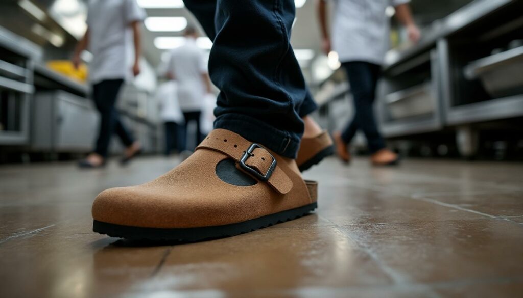 découvrez les nombreux avantages des chaussures de cuisine birkenstock, spécialement conçues pour les professionnels de la restauration. alliant confort, soutien et style, elles sont idéales pour les longues heures passées debout en cuisine tout en offrant une protection optimale. améliorez votre expérience au travail avec le choix parfait pour les chefs et le personnel de service.