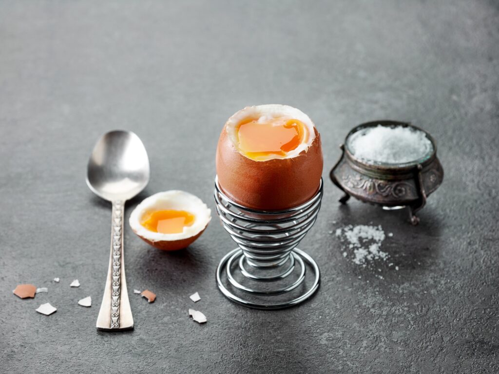 freshly boiled egg