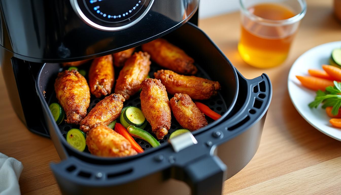 découvrez les meilleures recettes de chicken air fryer pour un dîner rapide et savoureux. profitez de plats sains et croustillants, prêts en un temps record, qui raviront toute la famille. essayez nos astuces pour une cuisson parfaite et des saveurs irrésistibles !