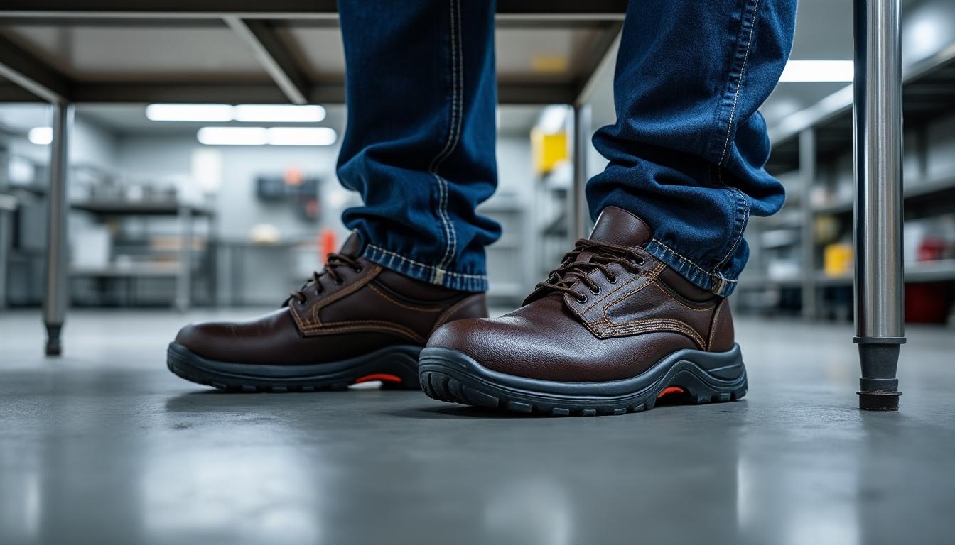 à rennes, optez pour des chaussures de sécurité de cuisine: antidérapantes, confortables et conformes aux normes pour prévenir chutes, fatigue et douleurs.