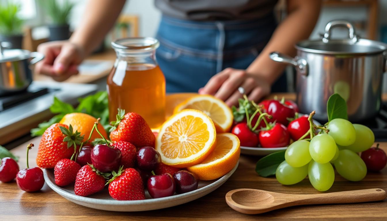 découvrez comment préparer des fruits au sirop sans stérilisation, un dessert rapide et délicieux à savourer en toute simplicité.