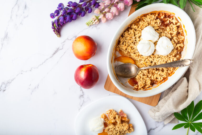 Crumble à la nectarine