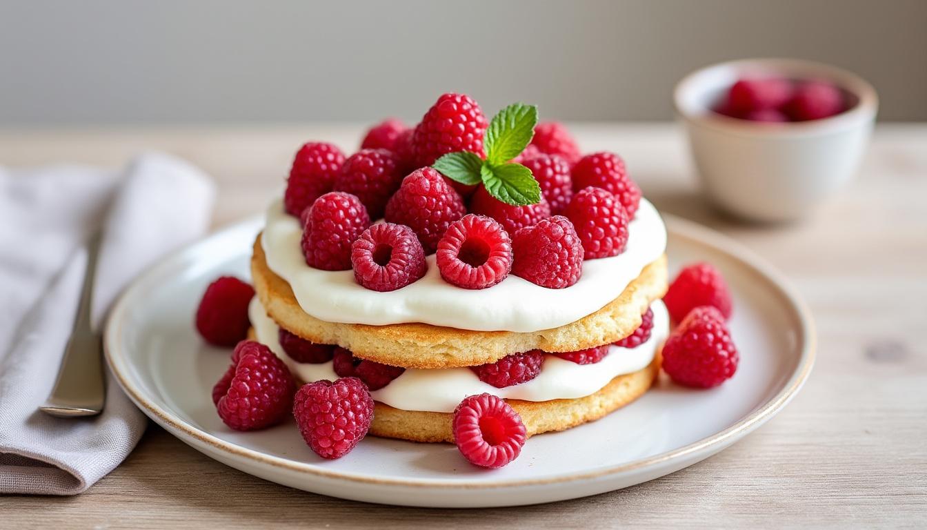 savourez la charlotte aux framboises avec la recette gourmande de cyril lignac : un dessert frais et fruité, facile à préparer pour régaler vos convives en toute occasion.