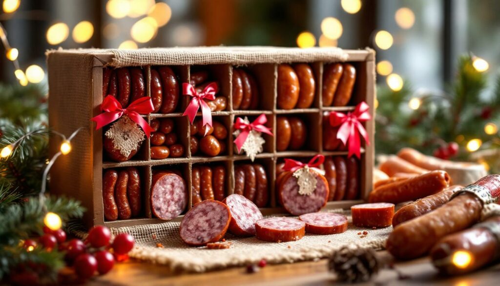 plongez dans la tradition gourmande avec notre calendrier de l'avent saucisson, une expérience unique pour savourer chaque jour une délicieuse surprise charcutière jusqu'à noël.