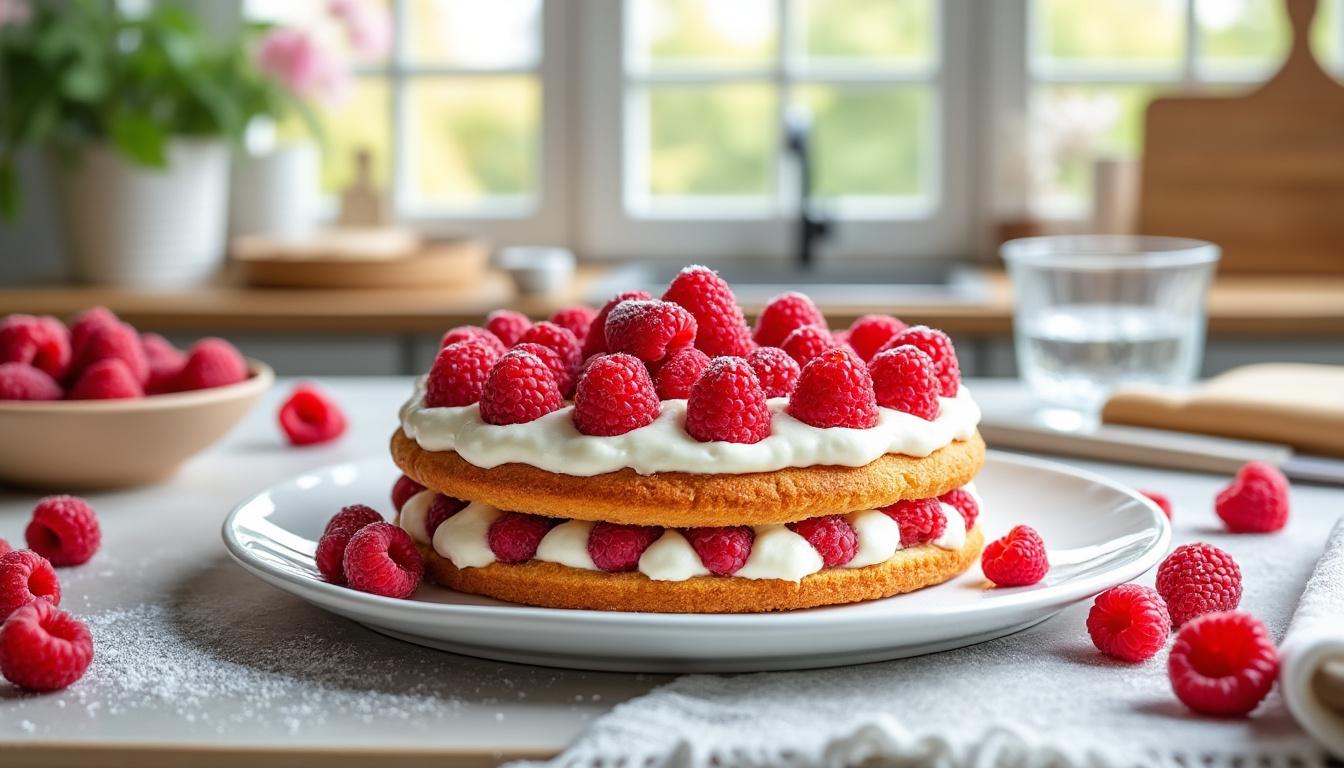 découvrez la recette gourmande de la charlotte aux framboises signée cyril lignac, idéale pour sublimer vos fêtes avec une touche de fraîcheur et d'élégance.