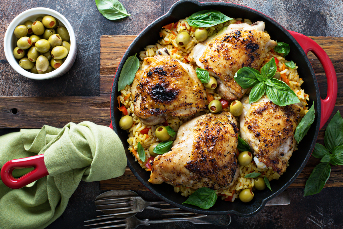 poulets aux olives
