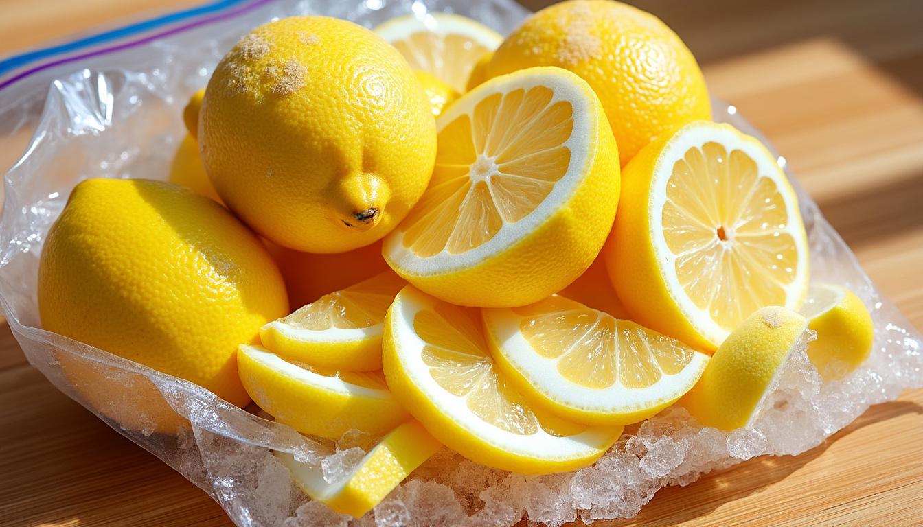 apprenez comment congeler des citrons facilement pour préserver leur fraîcheur et les utiliser plus longtemps dans vos recettes.