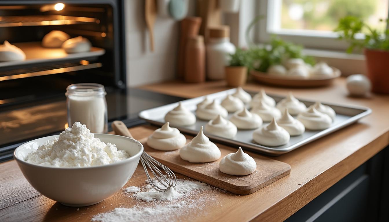 découvrez comment réussir la cuisson de votre meringue à 150 degrés pour obtenir une texture légère et croquante à la perfection.