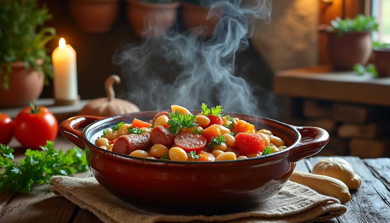 savourez le cassoulet d'etchebest revisité pour une expérience culinaire inoubliable et pleine de saveurs authentiques.