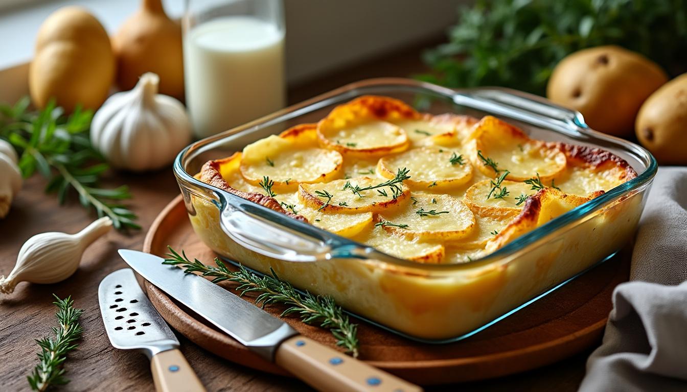 découvrez comment préparer un gratin dauphinois délicieux et rapide grâce à notre recette au micro-ondes, parfaite pour un repas savoureux en un rien de temps.