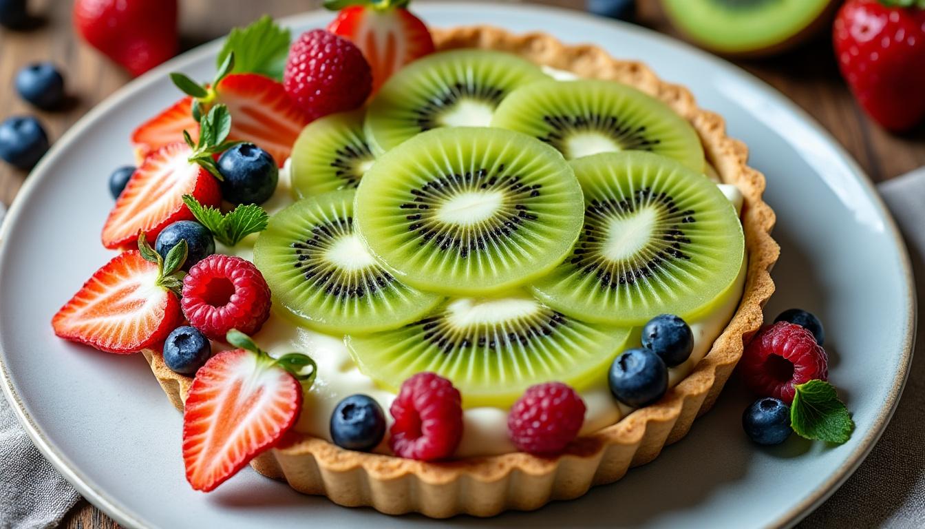 découvrez la recette authentique de la tarte au kiwi de grand-mère, un dessert gourmand et frais qui ravira toute la famille et fera fondre les cœurs.