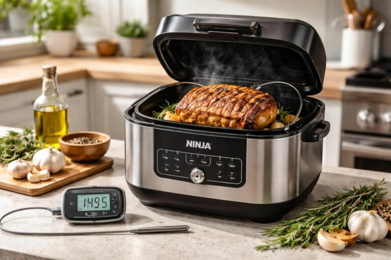 découvrez comment maîtriser parfaitement le temps de cuisson du rôti de porc à l'air fryer ninja pour un plat savoureux et tendre à chaque préparation.