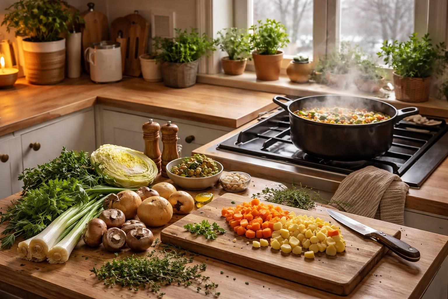 découvrez comment préparer facilement un plat végétarien chaleureux et convivial pour recevoir vos invités en hiver sans stress ni complication.