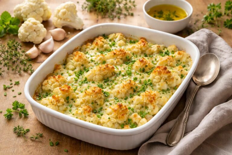découvrez comment varier vos repas avec un gratin de chou-fleur léger sans béchamel, une recette saine et savoureuse pour allier gourmandise et légèreté.