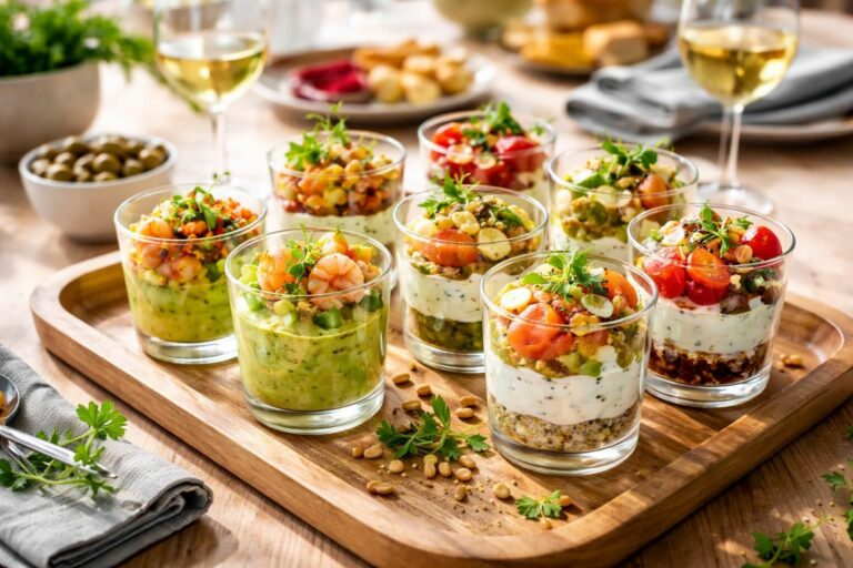 découvrez des recettes de verrines pour l'apéro, faciles à préparer et savoureuses, parfaites pour surprendre vos invités lors de vos apéritifs.