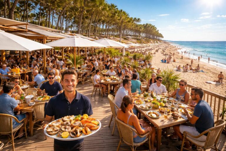 découvrez notre guide des meilleurs restaurants en bord de plage à biscarrosse, pour savourer des repas délicieux et profiter d'une ambiance estivale inoubliable cet été.