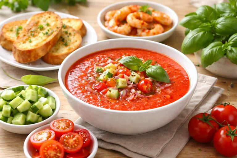 découvrez des recettes et idées pour accompagner et sublimer votre gaspacho, un plat frais et savoureux parfait pour toutes les occasions.