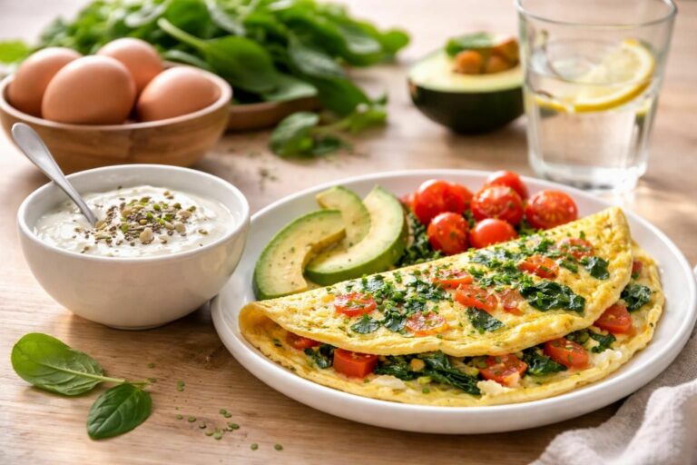 découvrez des recettes d'omelette adaptées à l'intestin irritable pour un déjeuner sain, savoureux et facile à digérer.