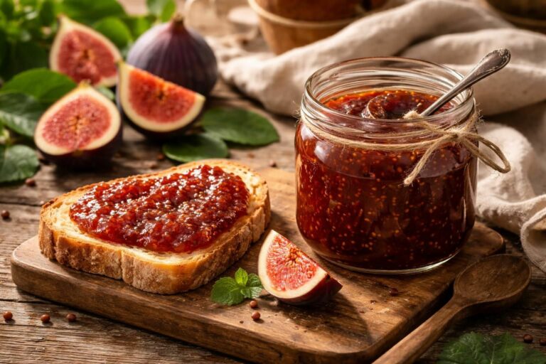 apprenez à réaliser la confiture de figues maison avec cette recette de grand-mère unique, parfaite pour sublimer vos tartines du petit-déjeuner.