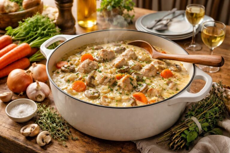 découvrez pourquoi la blanquette de dinde facile est le plat réconfortant idéal, alliant saveurs douces et préparation rapide pour un repas chaleureux en toute simplicité.