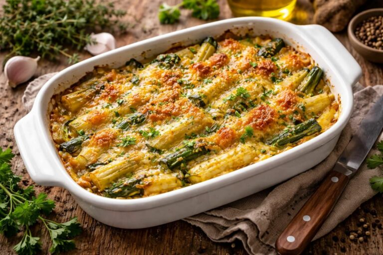 découvrez comment transformer vos côtes de blettes en un gratin savoureux et irrésistible, sans utiliser de béchamel. une recette simple, légère et pleine de goût pour régaler toute la famille.