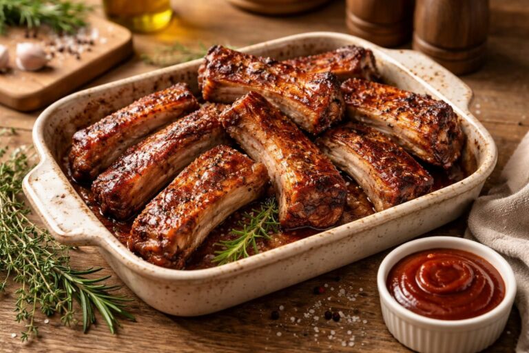 découvrez une recette simple et délicieuse de travers de porc au four sans marinade, parfaite pour un repas savoureux à préparer facilement chez vous.