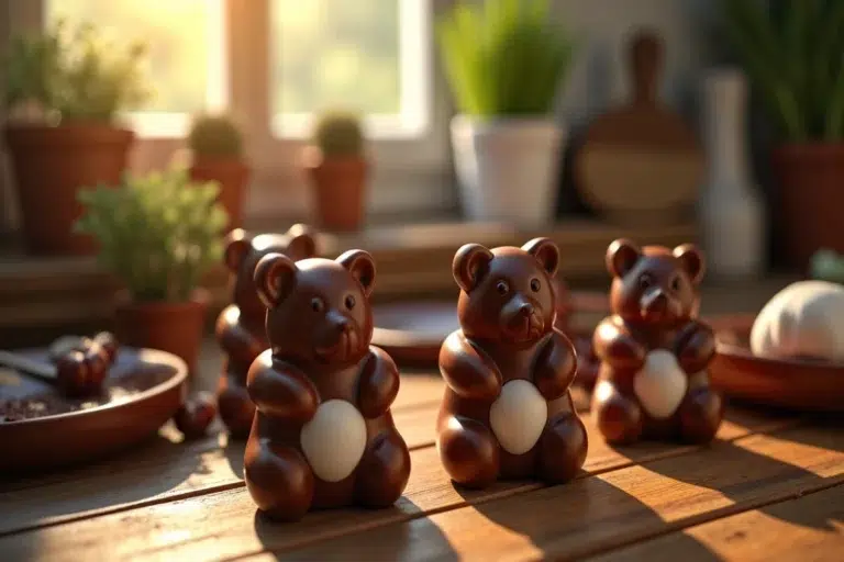 Comment faire des nounours au chocolat et guimauve au cœur coulant ?