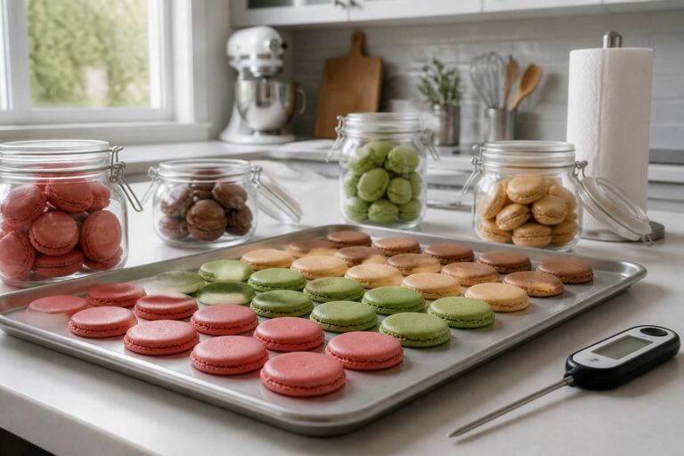 Découvrez nos astuces pratiques pour conserver parfaitement vos coques de macarons vides et les garder fraîches plus longtemps.