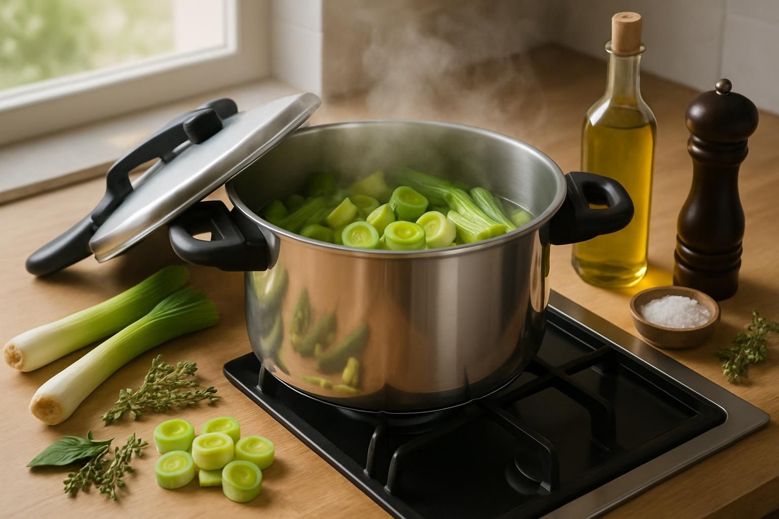 Découvrez notre guide complet pour cuire les poireaux à la cocotte-minute avec des astuces pratiques pour réussir une cuisson rapide et saveur optimale.