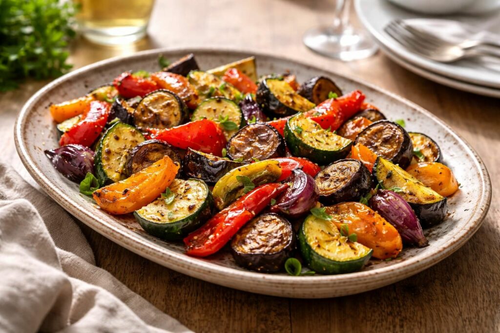 découvrez nos délicieuses recettes d'aubergines, courgettes et poivrons au four, faciles à réaliser et parfaites pour régaler vos invités à chaque occasion.