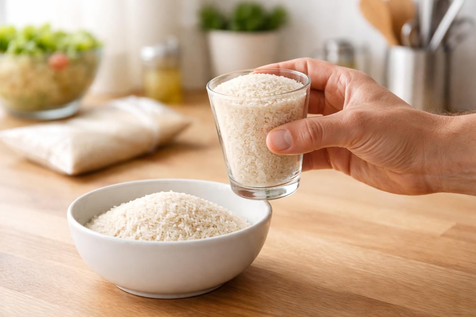 apprenez à doser parfaitement votre riz sans balance grâce à une astuce simple utilisant un verre, pour des repas réussis à chaque fois.