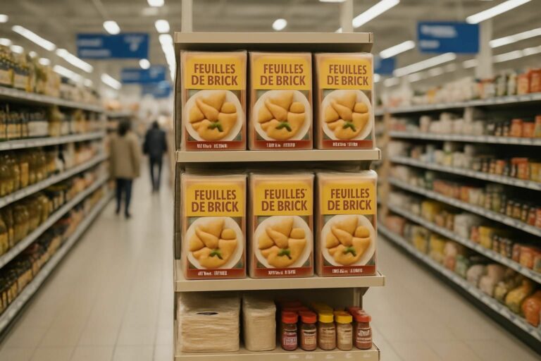 Découvrez dans quel rayon des grandes surfaces vous pouvez trouver des feuilles de brick pour préparer vos recettes préférées facilement.