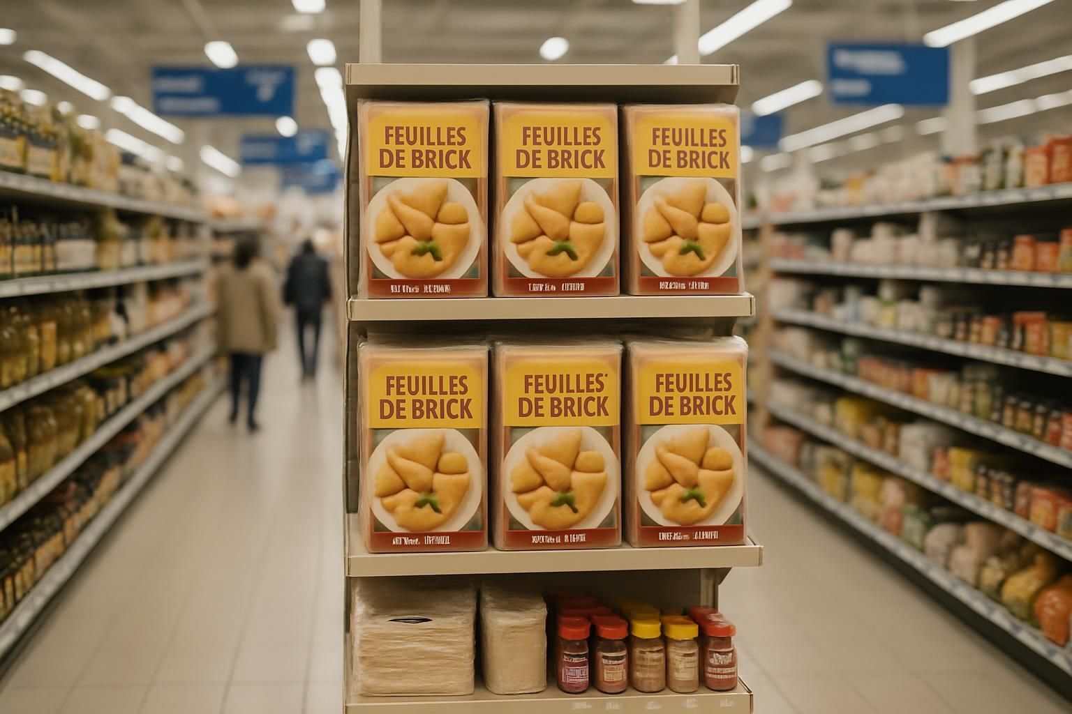 Découvrez dans quel rayon des grandes surfaces vous pouvez trouver des feuilles de brick pour préparer vos recettes préférées facilement.