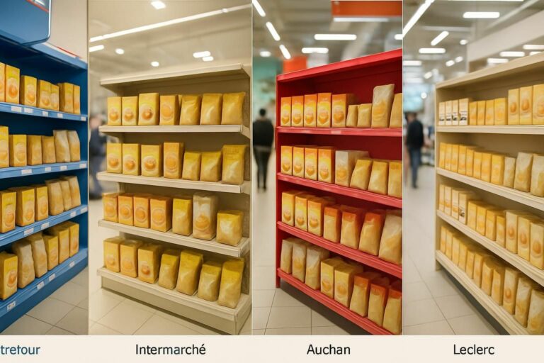 Découvrez où trouver la chapelure dans les rayons des supermarchés Carrefour, Intermarché, Auchan, Leclerc et Super U pour faciliter vos courses et préparer vos recettes.