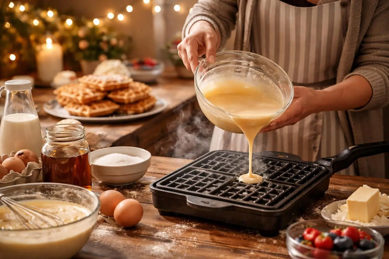 découvrez comment réaliser facilement des gaufres croustillantes de fête foraine chez vous pour régaler vos soirées en famille ou entre amis.