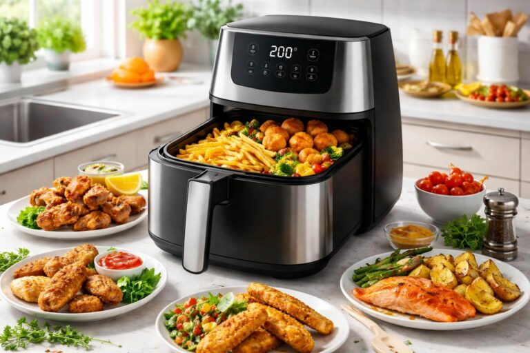 découvrez pourquoi une friteuse à air chaud est l'alliée idéale pour des repas rapides, savoureux et plus sains grâce à une cuisson sans excès de matières grasses.