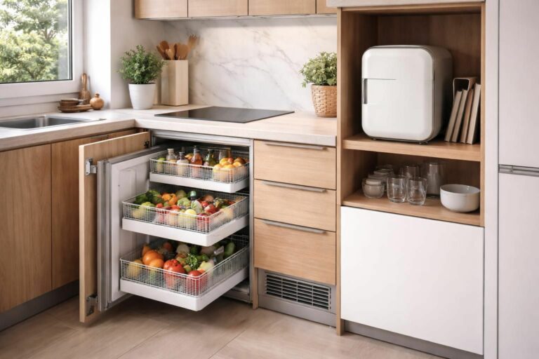 découvrez des solutions ingénieuses pour intégrer un réfrigérateur dans une cuisine sans espace dédié, optimisant chaque centimètre pour un aménagement pratique et esthétique.