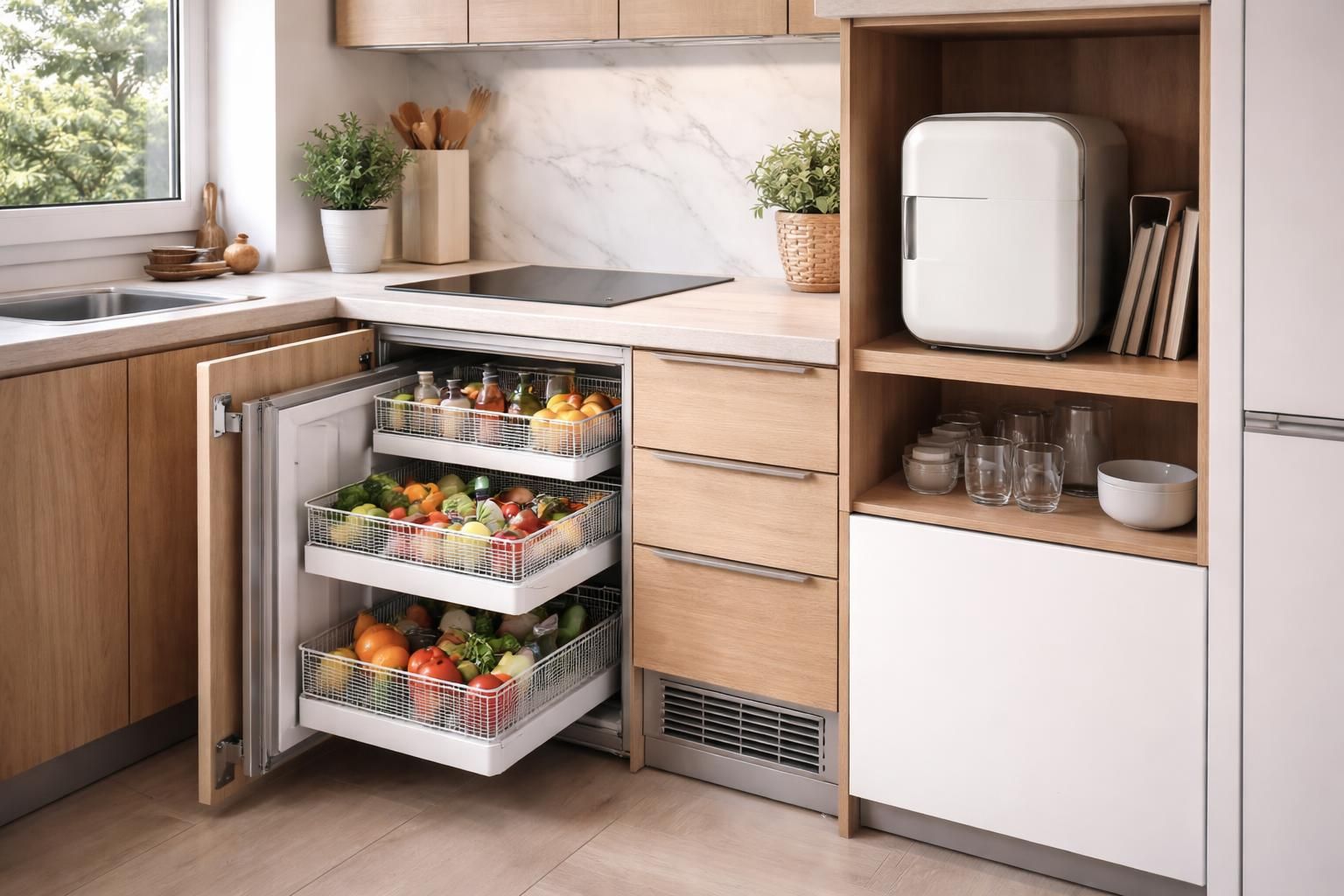 découvrez des solutions ingénieuses pour intégrer un réfrigérateur dans une cuisine sans espace dédié, optimisant chaque centimètre pour un aménagement pratique et esthétique.