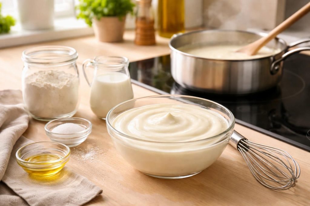 découvrez 5 astuces simples pour réussir une béchamel parfaitement onctueuse sans utiliser de beurre. apprenez à maîtriser cette sauce classique légère et délicieuse.
