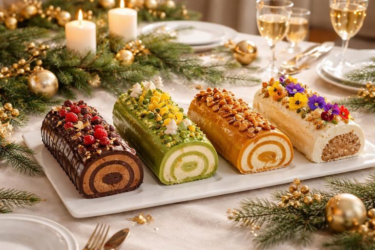 découvrez 5 recettes originales de bûches de noël exceptionnelles pour émerveiller vos invités cette année. des saveurs uniques pour des fêtes gourmandes inoubliables.