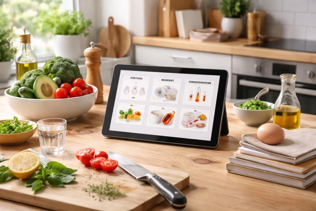 découvrez comment une tablette tactile facilite les conversions de portions et températures pour éviter les erreurs en cuisine, rendant vos préparations plus précises et efficaces.
